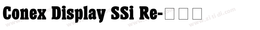 Conex Display SSi Re字体转换